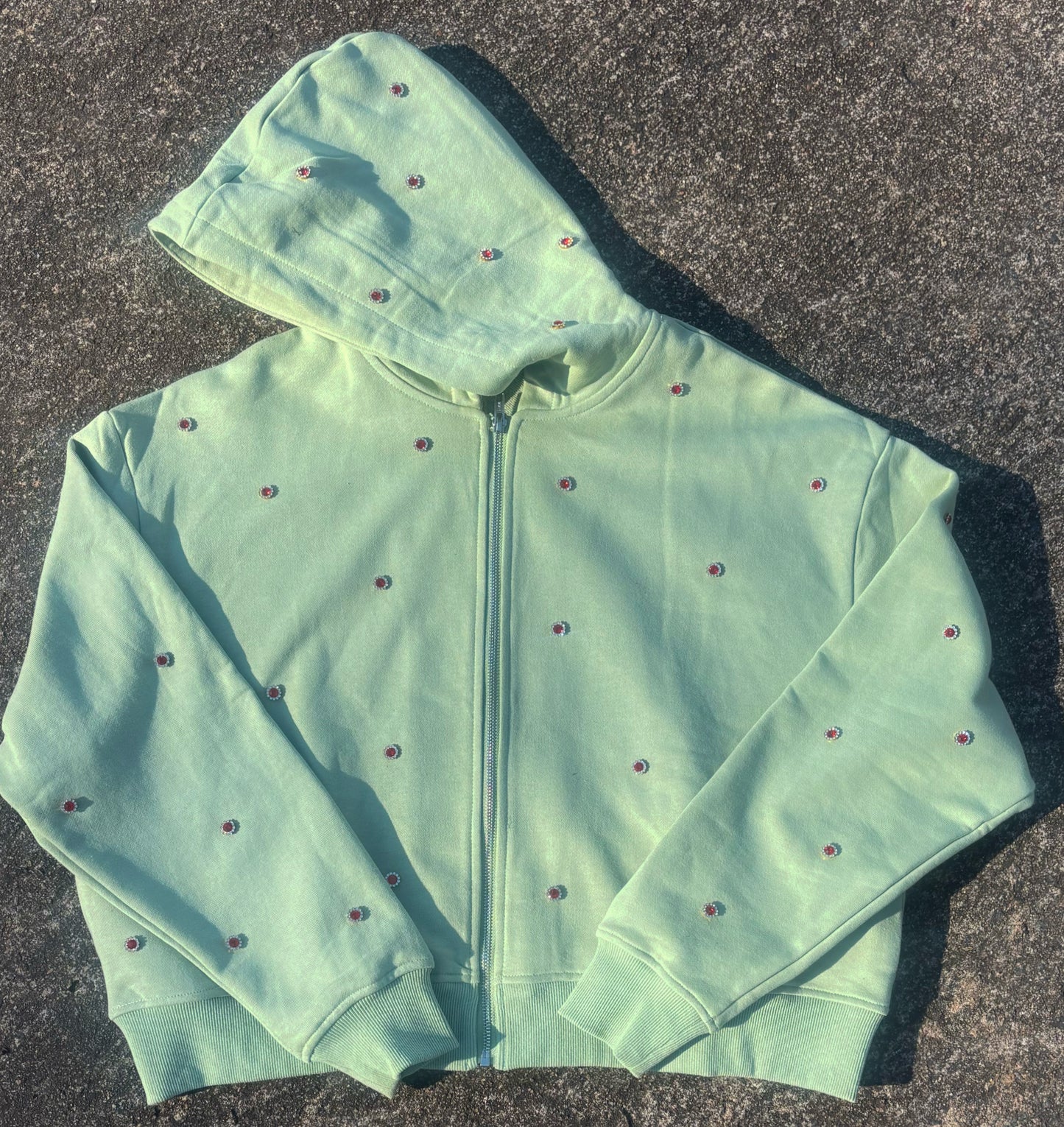 SAGE GREEN GEM ZIP UPS