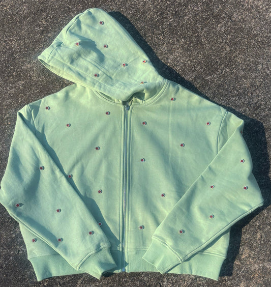 SAGE GREEN GEM ZIP UPS